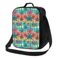 thumbnail image 1 of Disketp Hawaii Palms Bolsa Térmica Estampada para Almuerzo, Lonchera para Hombres y Mujeres Adultos, 1 of 7