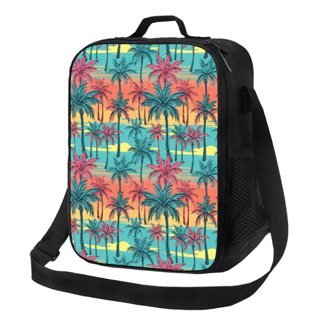 Disketp Hawaii Palms Bolsa Térmica Estampada para Almuerzo, Lonchera para Hombres y Mujeres Adultos