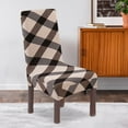 thumbnail image 2 of Clearance!Stretchy Parson Chair Slipcovers for Dining Room Chair seat Covers Chair Protectors for Party Pet Protection Universal Fit Soft Polyester (Set of 1, J), 2 of 9