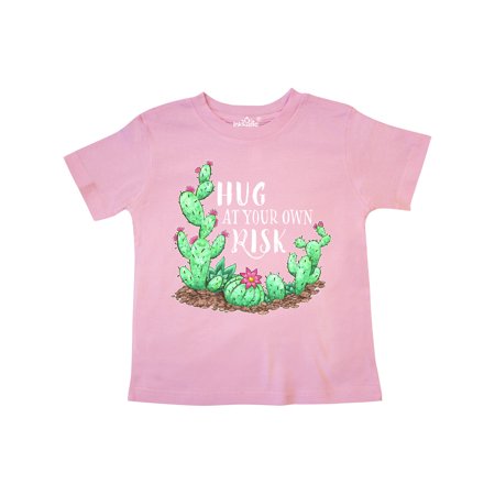 

Inktastic Hug At Your Own Risk Cacti and Succulents Gift Toddler Boy or Toddler Girl T-Shirt