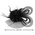 thumbnail image 3 of Women's Fashion Headbands Fascinators Hat Casual Retro Tea Party Headband Wedding Flower Mesh Feathers Hair Clip Mesh Headband for Holiday Party Beach Travel Vacation, 3 of 7