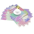 thumbnail image 2 of ZNDUO Placemats, 4 PCS Heat Resistant Stain Resistant Woven PVC Insulation Placemats, Durable Washable Elegant Table Mats for Dining-Colorful Paint Art, 18"x12", 2 of 6