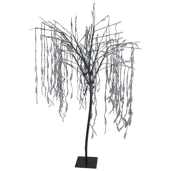 Northlight LED Lighted Willow Tree Outdoor Christmas Decoration - 6' - Pure White Lights