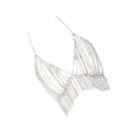 thumbnail image 3 of Women Rhinestone Tassel Body Chain Body Chest Chain Multilayer Body Jewelry for Women Ladies (Silver), 3 of 5