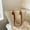 Beige, variant on Women Braided Basket Clutches Top-handle Bags Large Straw Portable Shoulder Bag Summer Beach Party Purses Shopper Satchel Female