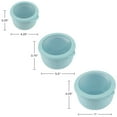 thumbnail image 5 of Classic Cuisine Set of 3 Microwave and Freezer Safe Bowls with Lids, Teal, 5 of 6