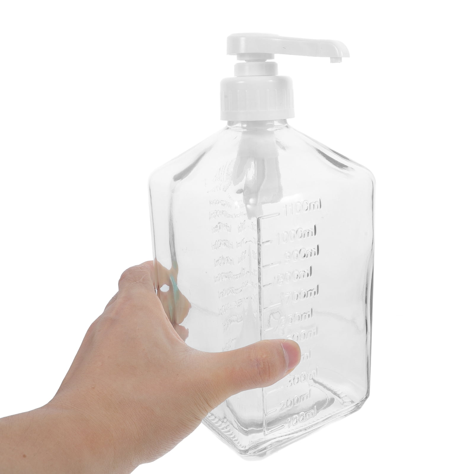 BERTDOMD Multi-use Syrup Dispenser Syrup Storage Bottle Reusable Glass Syrup Container