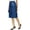 Navy Blue, variant on Bimba Women's High Waist A-Line Skirt Patch Work Summer Denim Skirts