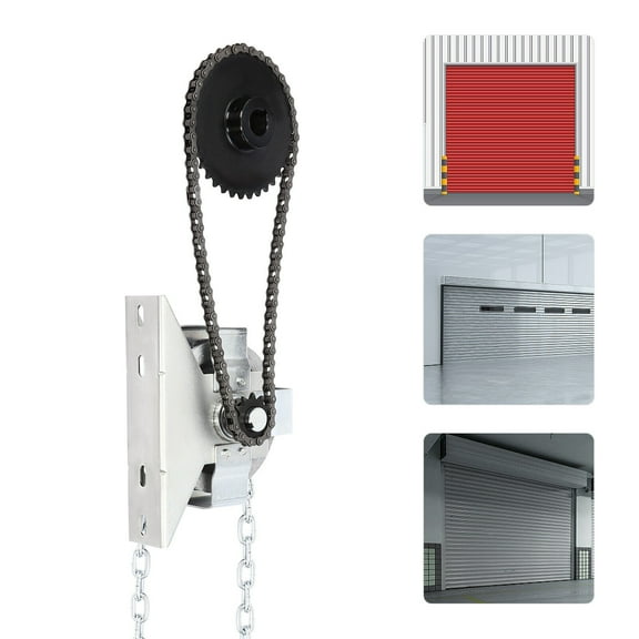 Miumaeov Roll Up Garage Door Jackshaft Chain Hoist Heavy Duty Hoist for Garage Door Opener Chain Hoist