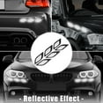 thumbnail image 2 of Unique Bargains 6pcs 3D Reflective Stickers Safety Warning Sign for Car Fender Bumper Night Visibility Decal Carbon Fiber Pattern Red, 2 of 6