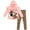 Pink / brown, variant on Disney Minnie Mouse Toddler Girls Fleece Hoodie and Leggings Outfit Set Infant to Big Kid