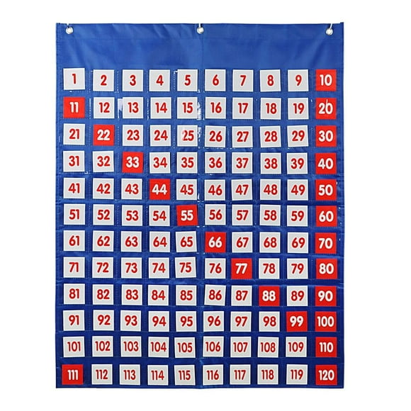 Bolsa de colgante digital Conjunto educativo Iluminación de edutainment 1-120 de bolsillo de calendario para la de enseñanza en