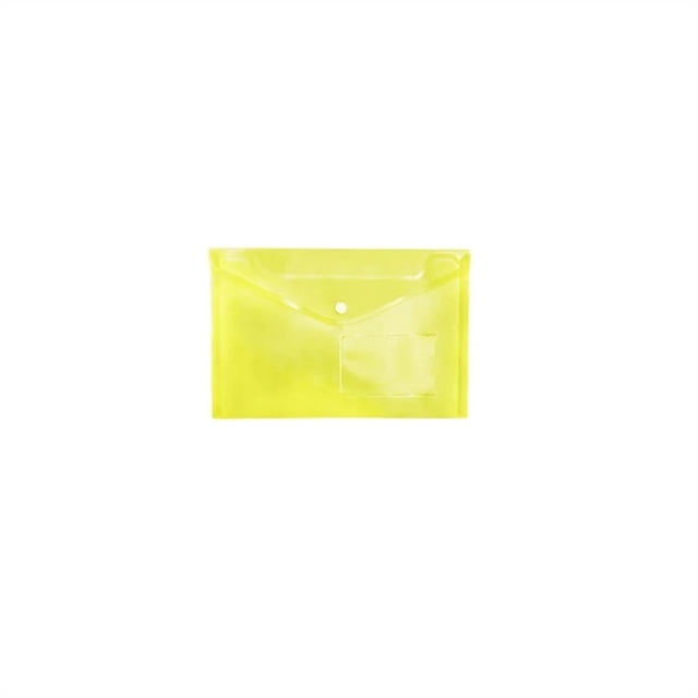 Transparent Colorful Plastic A5 Folders File Bag Document Hold Bags Folders Paper Storage