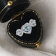 thumbnail image 2 of Moda Mujeres Tres Piedras en Forma de Corazón Boda Compromiso Promesa Declaración Aniversario Anillo, 2 of 2