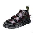 thumbnail image 4 of Sandalias gruesas para mujer, suela gruesa, zapatos con plataforma plana con tiras, talla nueva de verano, 4 of 4