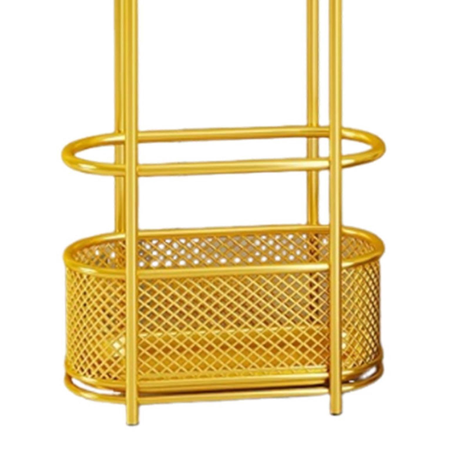 TISHITA Umbrella Holder Rack Cane Holder Umbrellas Organizer for Hotel Home Entryway Gold