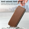 thumbnail image 6 of ELEHOLD Case for Samsung Galaxy A14 5G, Magnetic Detachable Flip Business Leather Wallet Case with Kickstand & Card Slot,Brown, 6 of 9