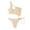 Khaki, variant on TSADFHJI Womens Swimsuit Women's Slim Sexy Wave Bar Solid Color Multi Color Bikini Xl Beige