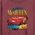 thumbnail image 3 of Disney's Cars - Lightning McQueen Think Fast - Women's Lightweight French Terry Long Sleeve Shirt, 3 of 5