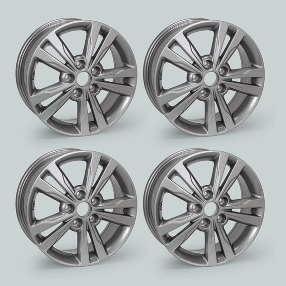 4-Pack New 16 x 6.5 inch Alloy Replacement Wheel Rim 5-Lug for Hyundai Elantra 2016-2018