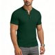 thumbnail image 4 of Usted Es Más Que una Prueba de Puntuación Estilo de Camisa Casual de Color Sólido Botón de Manga Corta Cuello Redondo Blusa, Hombre Casual de Manga Corta Botón Abajo Camisas Suéter, 4 of 8