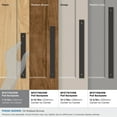 thumbnail image 3 of Amerock Ladera 7-9/16 inch (192mm) Center-to-Center Rectangle Oil-Rubbed Bronze Cabinet Pull Backplate, 3 of 6