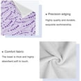 thumbnail image 4 of Coolnut Purple Lavender Towel Set of 3 with Bath Towel, Hand Towel and Wash Cloth, Soft, Quick Drying and Comfortable Winter Towels for Bathroom Kitchen Home Travel Hotel Gym Washcloth Gift, 4 of 7