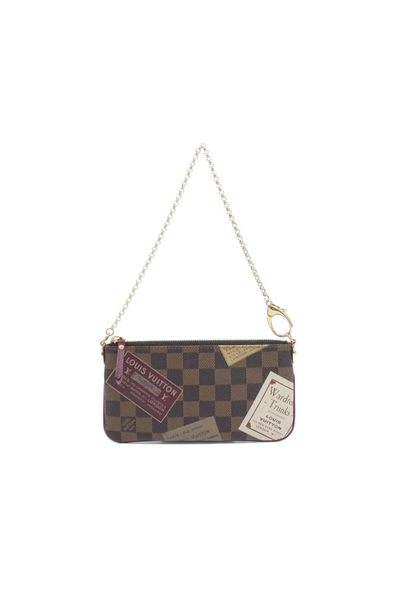 Pre-Owned Louis Vuitton Damier Pochette Mira MM N63080 Accessory Pouch