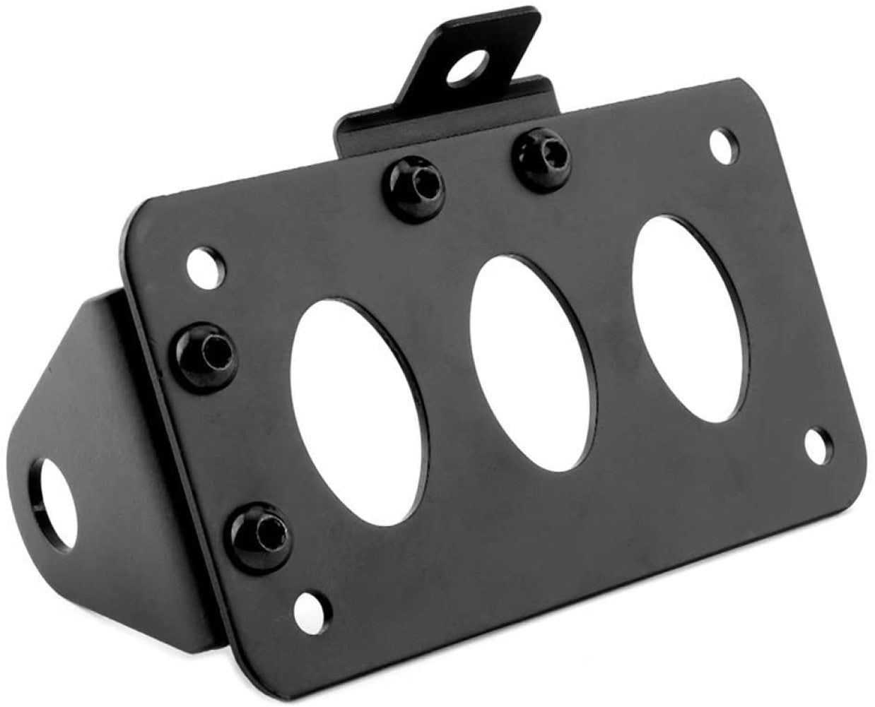 RovKeav Side Mount Motorcycle License Plate Bracket, Tail Light Side