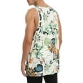 thumbnail image 4 of Seyurigaoka Men Floral Summer Tank Tops Hawaii Casual Tops Loose Fit Novelty Sleeveless Beach T-Shirts, 4 of 9