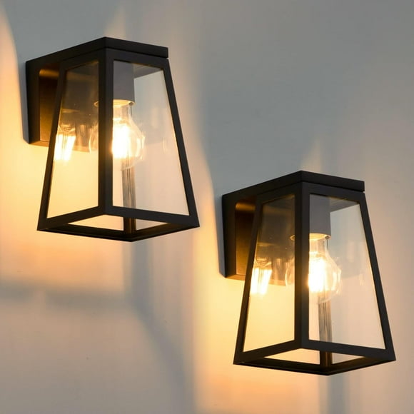 Lutec Solar Outdoor Wall Lantern (2 Count)