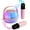 pink, variant on Karaoke System with 2 Wireless Mics, USB Rechargeable, LED Lights, Portable Speaker for Home Party, Birthday, Christmas Gift