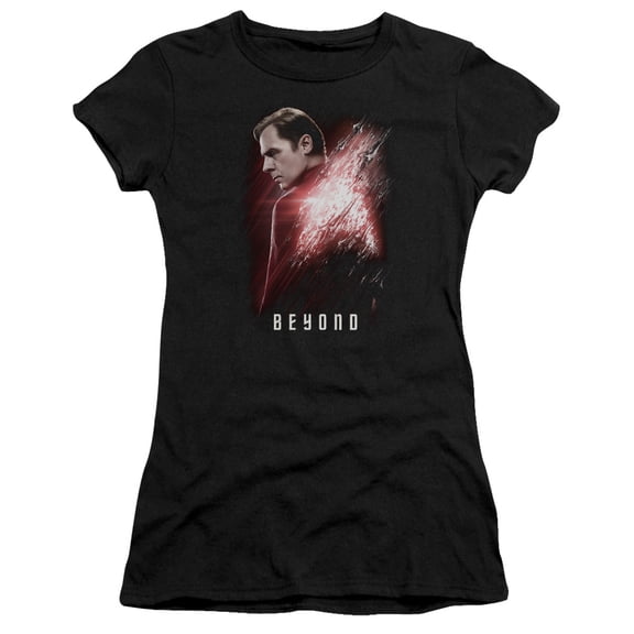 Star Trek Beyond Scotty Poster Junior Women's Sheer T-Shirt Black