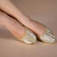 thumbnail image 4 of Women Girl Ballet Shoes Split-Sole Slipper Flats Pointe Slippers Gymnastics Dancing Shoes for Toddler Girls Kid Women in Gold,Glitter Sequins Trim, 4 of 8