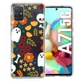 thumbnail image 1 of MUNDAZE Samsung Galaxy A71 4G Spooky Season Fall Autumn Flowers Ghosts Skulls Halloween Double Layer Phone Case Cover, 1 of 3