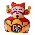 thumbnail image 4 of Funda de cojín bordada Hogar Interior Vacaciones Invierno Funda de almohada Granja Feliz año nuevo Funda de almohada para comedor Sofá Sala de estar , Dios de la Dios de la Riqueza42x39cm Fernando Funda de almohada con borlas, 4 of 8
