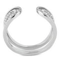 thumbnail image 2 of High polished (no plating) Stainless Steel Ring with AAA Grade CZ in Clear for Women Style DA056, 2 of 3