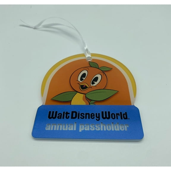 Disney WDW Little Orange Bird Annual Passholder Acrylic Christmas Ornament New