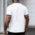 thumbnail image 5 of SROBPTY Mens T-Shirts Solid Short Sleeve Collared Casual Summer Tops for Casual Wear, 5 of 5