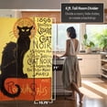thumbnail image 5 of Oriental Furniture 6 ft. Tall Double Sided Chat Noir Room Divider - 3 Panel, 5 of 7