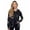 Tie Dye Black Grey, variant on Women's Loop Terry Tie Dye Hoodie (Tie Dye Black Grey, Large)