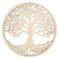 thumbnail image 5 of SWETRACE 1Pc Golden Tree of Life Pendant Wooden Plastic Decorations for Bedroom 11.8X11.8X0.2in, 5 of 8
