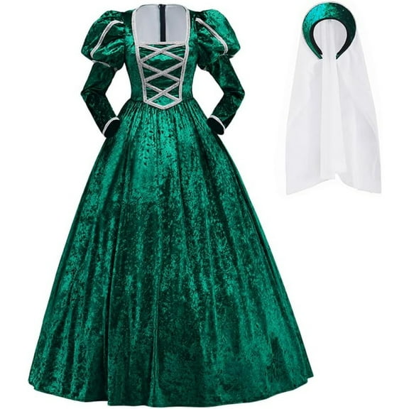 Tudor Renaissance Dress Women's Elizabeth Tudor Period Dress Historical Medieval Tudor Ball Gown Costume