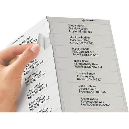 Avery Address Labels with Easy Peel for Inkjet Printers, 1