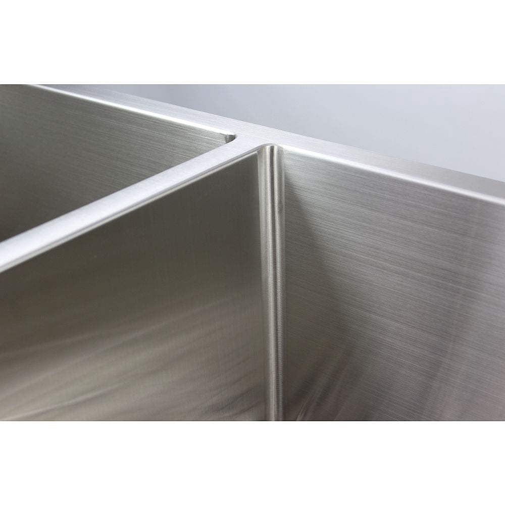 Transolid DUDOT321910-16 Diamond Titan 16 Gauge Stainless Steel 32-in Undermount Kitchen Sink with Taper in Stainless Steel