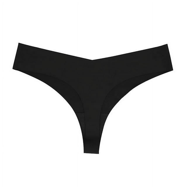Xiao Hua Ropa interior sin costuras para mujer, bragas sexys de encaje estilo hipster, tanga, bragas, ropa interior para mujer, 3 piezas (negro, L)