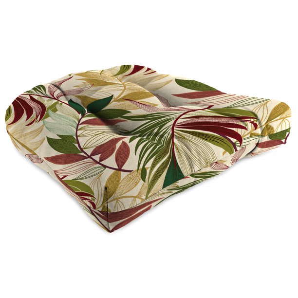 Jordan Manufacturing Oasis Outdoor Wicker Chair Cushion, Gem, 18"L x 18