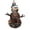 Snowman Shape, variant on United States Navy Eagle American Flag USA Wooden Christmas Ornament Snowman Shape,Xmas Tree Hanging Decoration 6 PCS