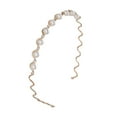 thumbnail image 2 of Aro para el cabello que combina con todo, accesorio para el cabello para mujer, elegante diadema nupcial a la moda Oro Yuyangstore aro de pelo, 2 of 8