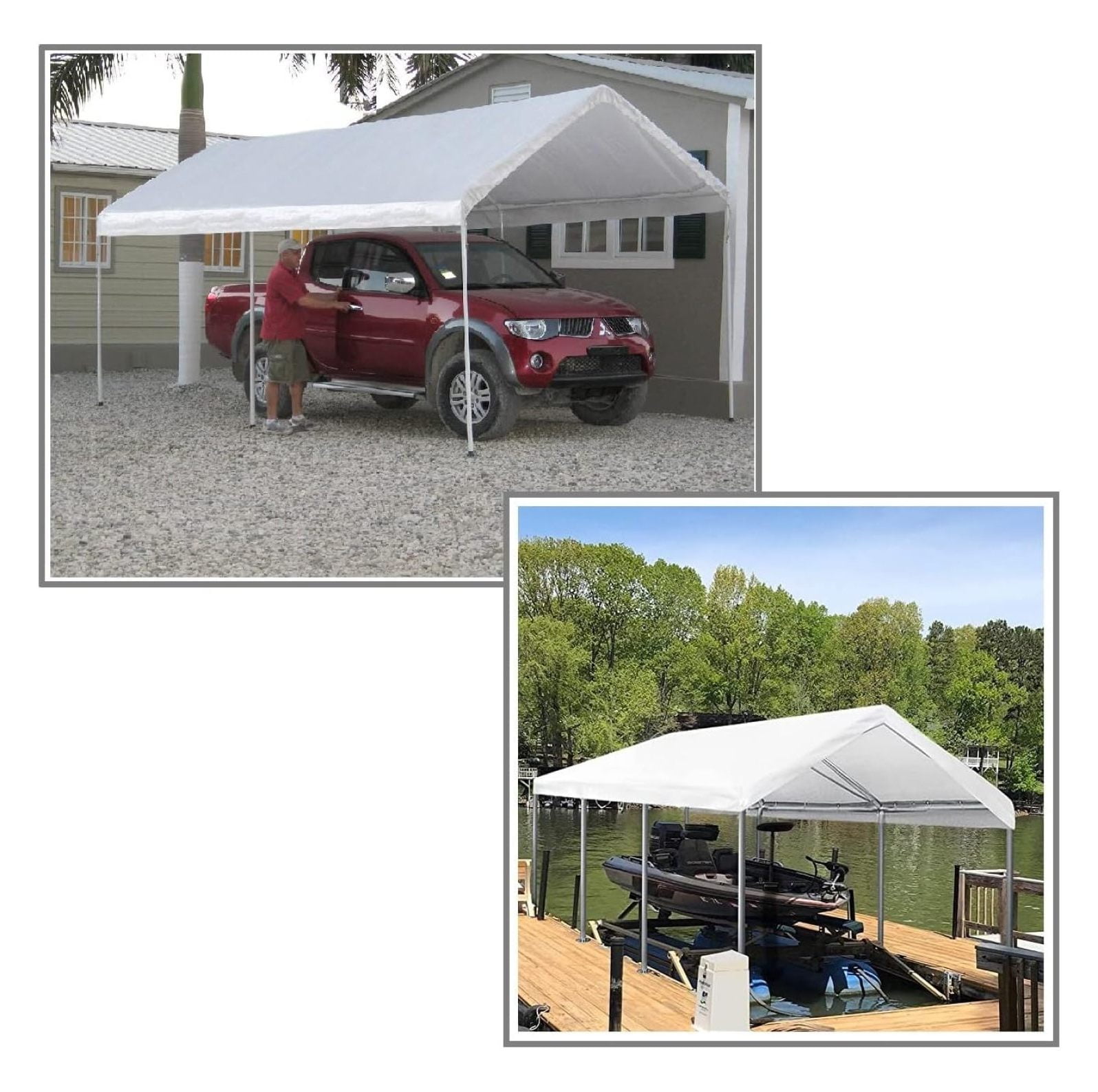 Canopy Fittings Frame Set 1-3/8" Connectors Couplers Carport Tent Shed 3 Way, 4 Way Set 3/Pack, Without Poles (4-Way) 4-Way Gray